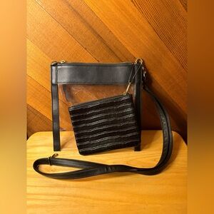 Clear Stadium-Approved Crossbody Bag + Removable Pouch